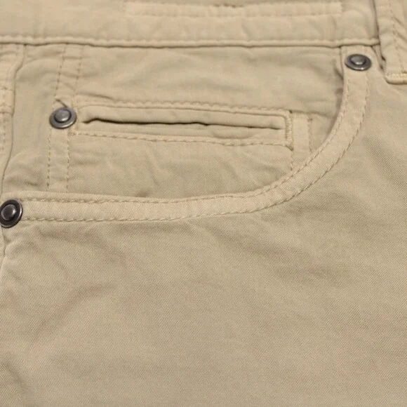 Hiltl NWT 5 Pocket Jean Cut Pants Size 46 30 US Kid Solid Tan Cotton Blend